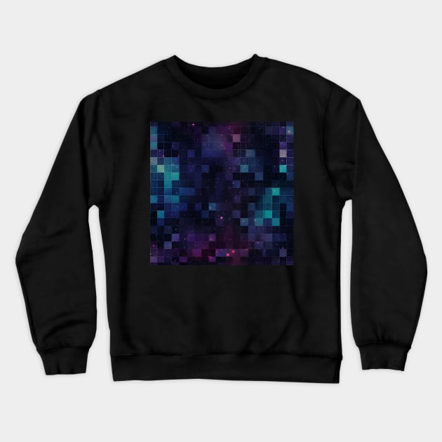 Limitless Void - Infinite Space Seamless Pattern Crewneck Sweatshirt by nelloryn